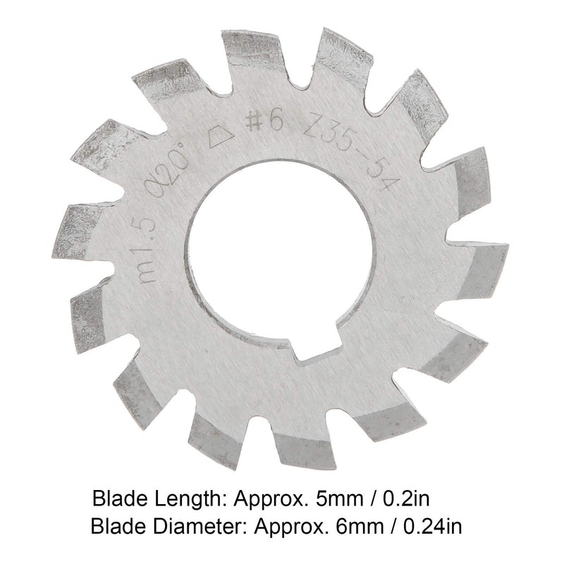 8-Piece Gear Router Bit 20° Gear Router Bit M1.5 High