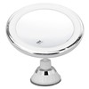 Suction Cup Makeup Mirror 10x with 3 Light Colors Battery