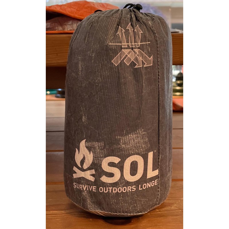 Sol Emergency Sheet, Escape Vivi XL, Gray, 3.9 x 8.9