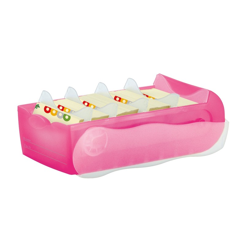 Han Croco Flashcard Box to Learn Vocabulary Easily, 5-Compartment Learning