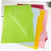 DOITOOL 5pcs Pocket Dividers with Tabs Plastic Folder Dividers for