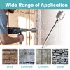 9Pcs Masonry Concrete Hole Saw Kit (30 40 65 80