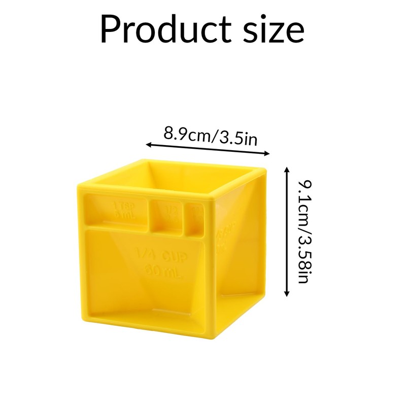 Tabanzhe Measuring Cube Cup-All-in-One Measuring Cube Cooking Baking Measurements Tool