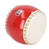 Kids Chinese Drum Plastic Sheepskin Maple Wood Red Color Children