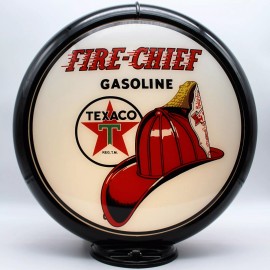 TEXACO FIRE CHIEF 13.5" Gas Pump Globe - SHIPS FULLY ASSEMBLED! MADE IN THE USA! - Black