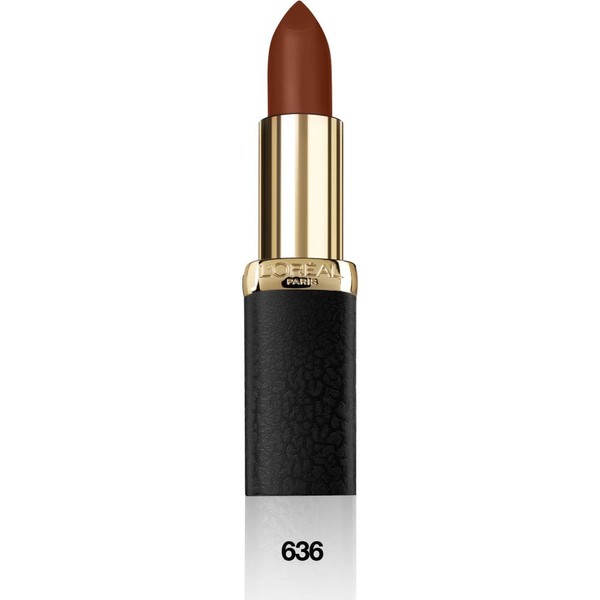 L'Oreal Color Riche Matte Addiction Lipstick, 636 Mahogany Studs, 1