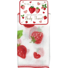 ko-zikanpani- naironbodyitaoru 25 × 100 cm Strawberry White 501834 