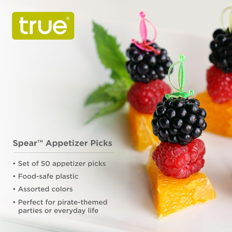 True Spear Appetizer Picks, Mini Sword Toothpicks Plastic, Cocktail Swords