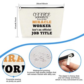 Boss Leader Gifts for Women Makeup Bag Office Manager Gifts Boss Lady Gift Manager Appreciation Gifts Boss Day Christmas Thanksgiving Birthday Gifts for Boss Mentor Female Going Away Gift Cosmetic Bag