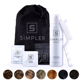 Simpler Hair Color for Men Kit for Full Gray Coverage - Dark Brown Hair Color - Safe, Simple, and Reusable Beard Color for Men