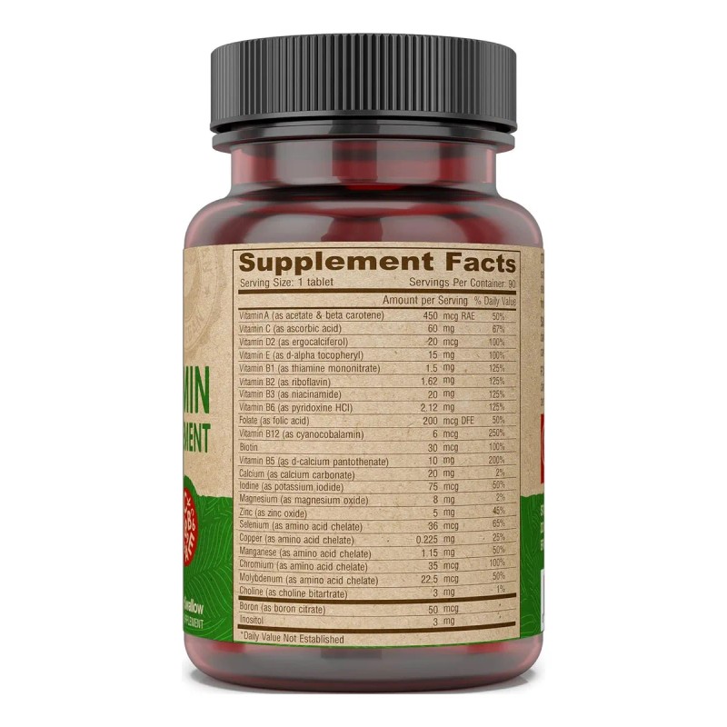 Deva Nutrition Multivitaminico Sin Hierro 90 Mini Tabs Sabor Sin