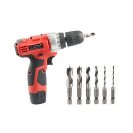 Wolfride 6-piece Set, Hexagonal Shaft Woodworking Drill Bit, For Woodworking and Resin Drill Bit, For Impact Drivers, For Electric Drills, Hole Diameter: 0.37 inches (9.5 mm), 0.3 inches (7.9 mm), 0.25 inches (4.76 mm), 0.13 inches (3.175 mm), 0.9 inches