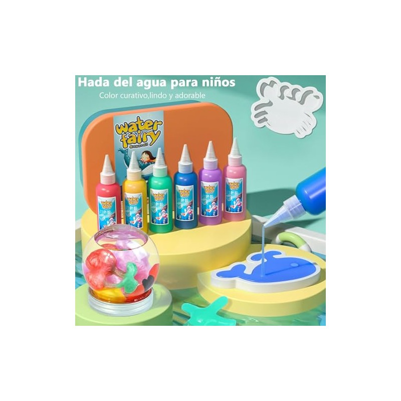 Utrhhvs Magic Juego Elfo Agua Kit Hacer Squishies Juguete Hada