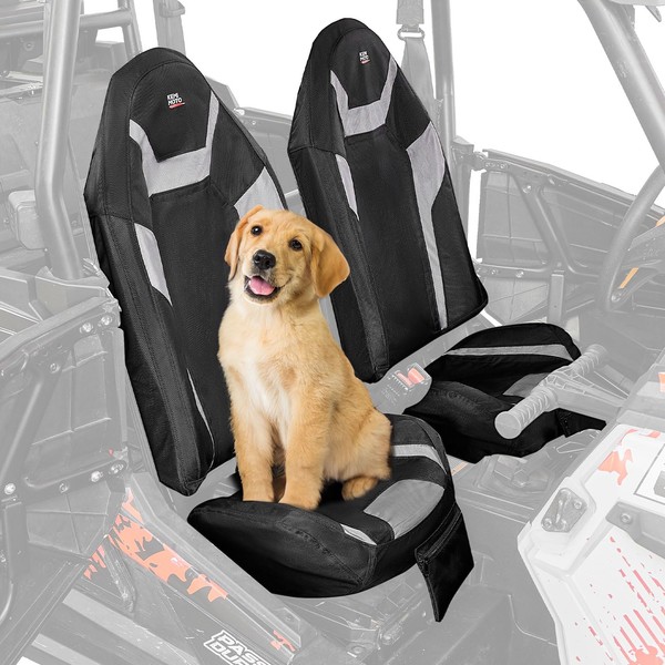 KEMIMOTO Seat Covers Water-Resistant 1680D UTV Seat Cover with Pocket,