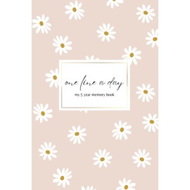 Undated ONE LINE A DAY: 5 Year Journal for Modern Memory Keeping | Blank Daily Diary for Writing and Reflection | Floral Daily Design