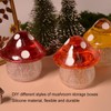 Mushroom Jar Silicone Molds Easy Demoulding Flexible Reusable Container Box