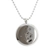 Flower Design Essential Oil Necklace in Stainless Steel on 30"