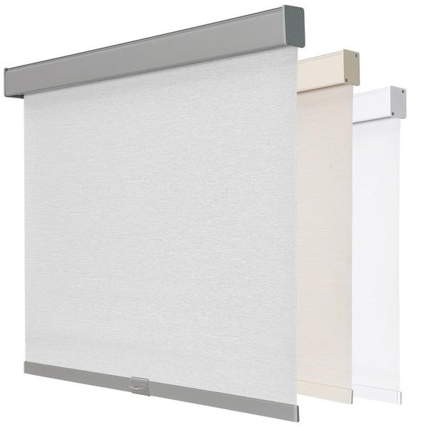 Joydeco 100% Blackout Roller Shades Cordless Blinds for Windows, Free-Stop