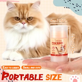 Heigble Cat Paw Butter 1.4 oz Paw Balm for Cats Dogs Dry Noses and Cracked Paws Dog Cat Paw Soother Balm Natural Paw Butter Cat Paw Moisturizer Cat Paw Moisturizer Stick for Dry Noses Cracked Paws