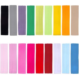 18 Stück Sport Stirnbänder,Bunte Schweißbänder Haarband für Jogging,Yoga,Radfahren,Fitness,Stirnband Damen Dünn Fitness rutschfeste Schweißbänder Elastische Schweißabsorbierende Headband