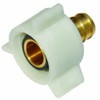 SharkBite 1/2 Inch NPSM Crimp Swivel Adapter, Brass Plumbing Fittings,