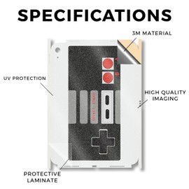 Glossy Glitter iPad Skin Compatible with Apple iPad A16 11 Gen (2025) - Retro Gamer 3 - Premium 3M Vinyl Protective Wrap Decal Cover - Easy to Apply | Crafted in The USA by MightySkins