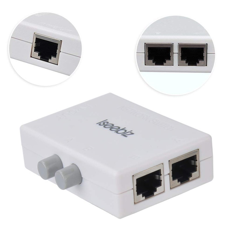 Iseebiz® aisi-bi-zu LAN Switching Charger 2 to 1 1 to 2 Switch All Wiring