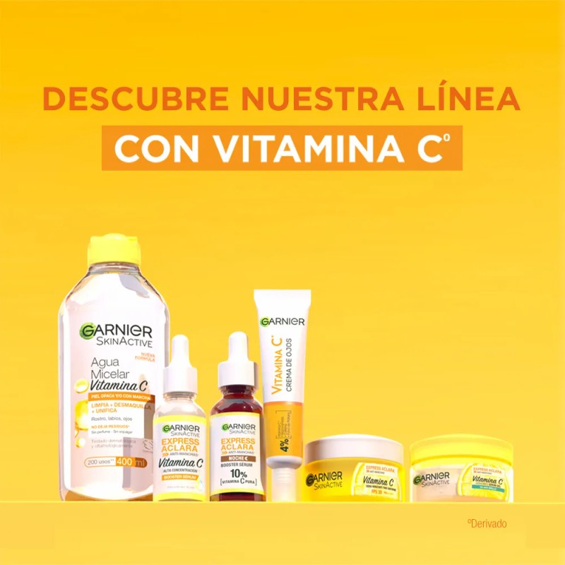 Crema Ojos Garnier Express Aclara 15ml Vitamina Todo Tipo Piel