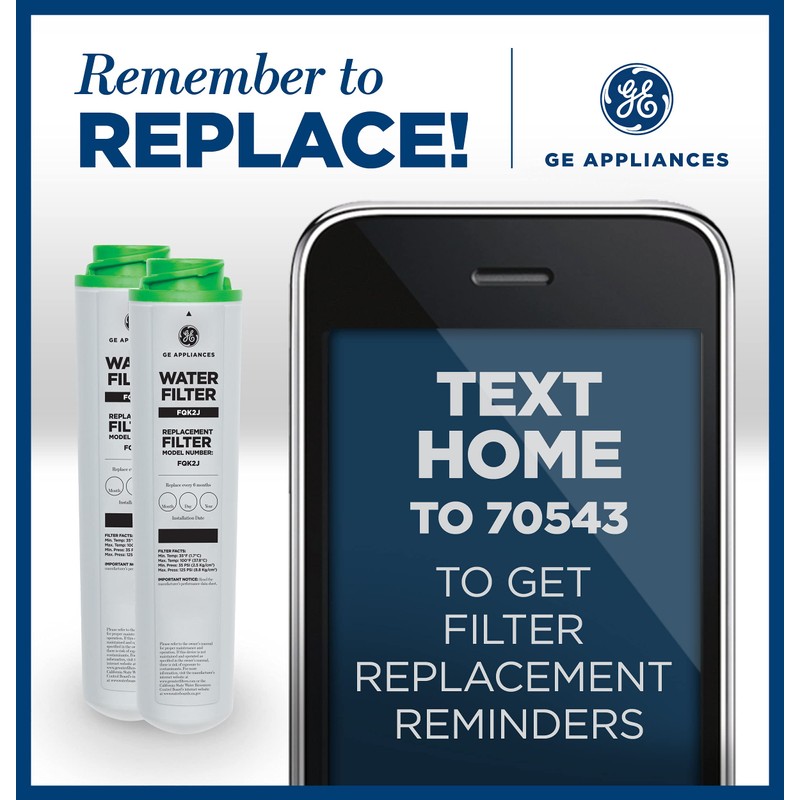 GE Under Sink Water Filter Replacement, Dual Flow, Reduces Sediment,