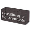 URLLUAE Everything is Figureoutable Acrylic Pen Pencil Holder Organizer for