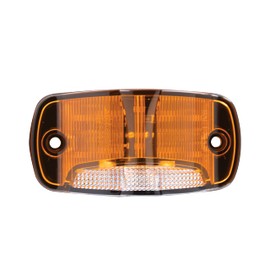 Maxxima Rectangular Amber Clearance Marker P2PC With White Ground Light
