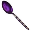 BNAZIND Kunz Purple Spoon | 18/10 Stainless Steel Titanium Shiny