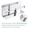Double Toilet Paper Holder with Shelf Polished Chrome, APLusee SUS304