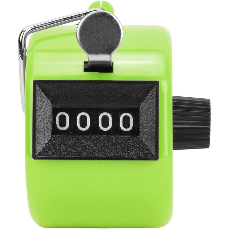 Replax Counter Tally 4 Digit Geen Hand Clicker for Traffic,