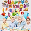 Numberblock Birthday Banner, Block Banner with Spiral, Party Decorations Banners