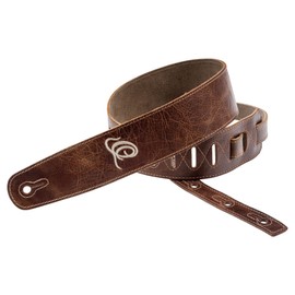 Ortega Guitars Guitar Strap Length Adjustable - Acoustic Guitar / Bass, Electric Guitar, Electric Bass - Suede Series - Vintage Malt (OSSU-50)