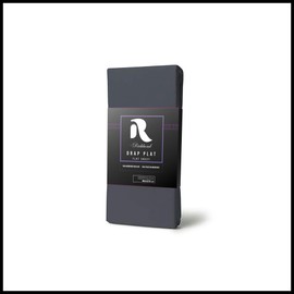 Richbond Bettlaken 180 x 270 cm für Betten von 90 cm – 100 % Mikrofaser von hoher Qualität, 90 g/m², weiche Haptik – Behandlung gegen Milben und Bakterien – Carbon