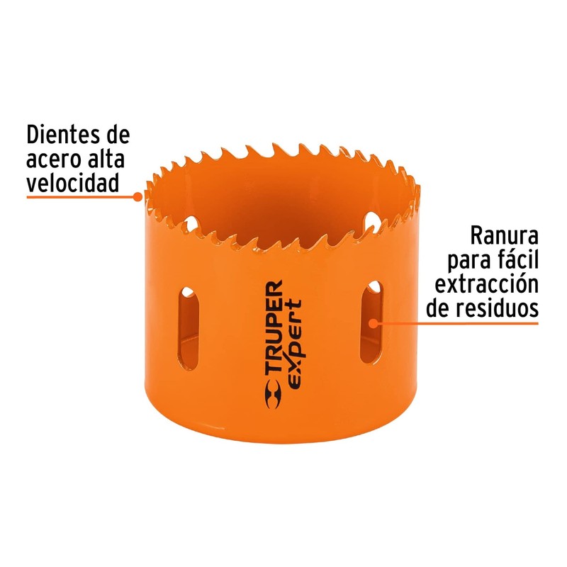 Truper COBI-2-1/2, Cortacírculos bimetálicos 2-1/2"