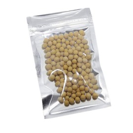 VOSO 50 Pcs Aluminum Foil Pouch Packing Bag Ziplock Mylar Self Seal Sliver Size S/M/L (S, Sliver)