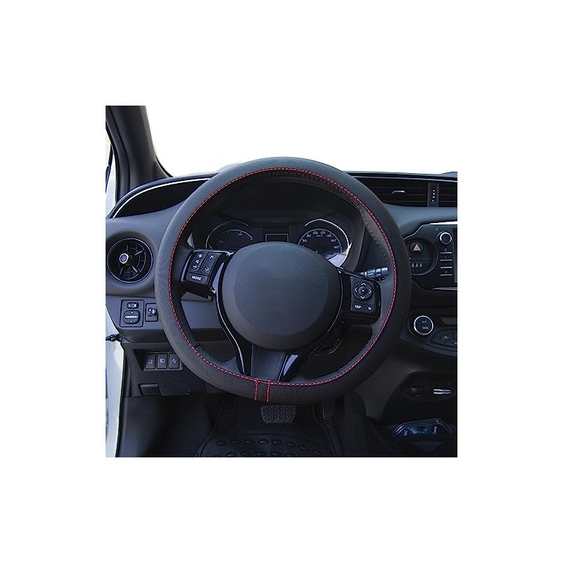Simoni Racing Steering Wheel Cover Soft Skin - Black Eco