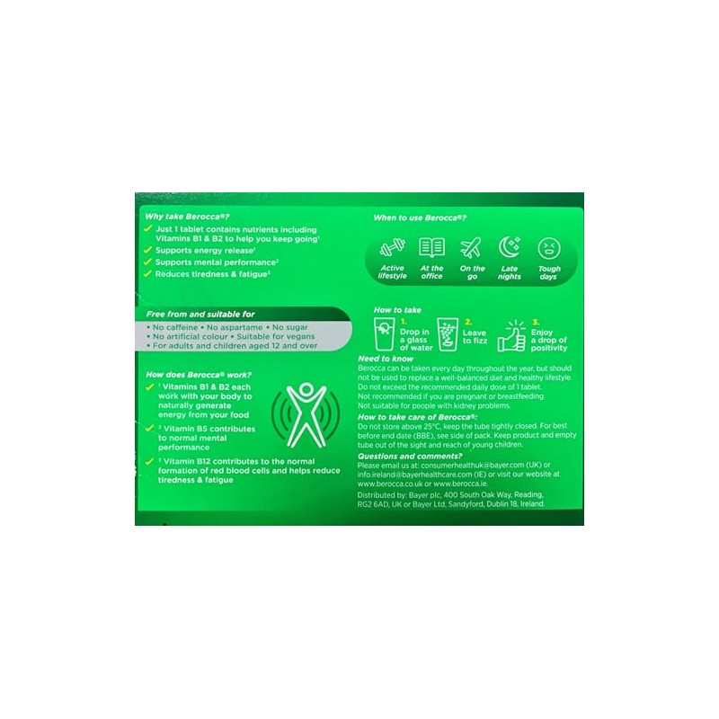Berocca Orange Effervescent Tablets 45-Count