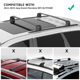 220LBS Roof Rack Cross Bars for 2011-2022 Grand Cherokee Altitude/SRT/Trackhawk, Aluminum Car Cargo Crossbars Rooftop Luggage Kayak Bicycles Canoe Carrier