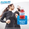 PLENLIFE - Gomitas con Biotina y Zinc - Suplemento sin