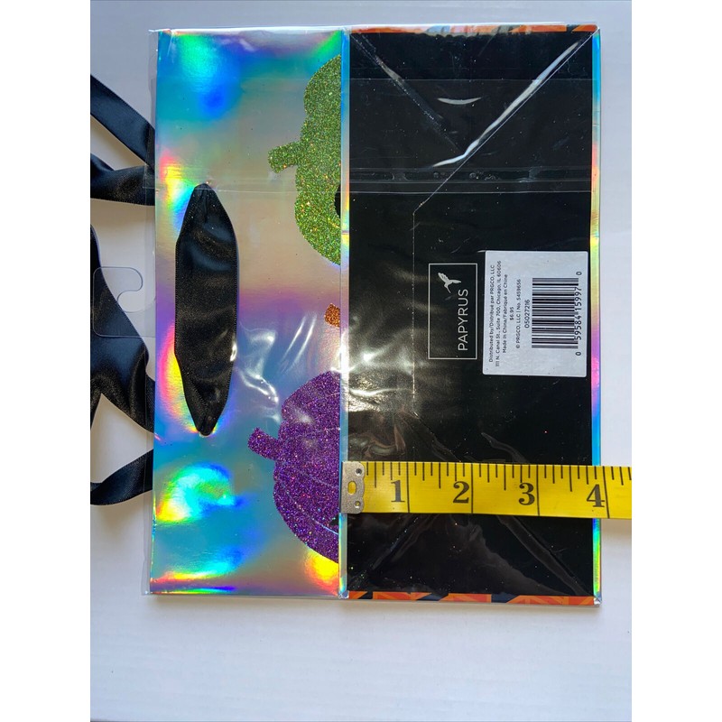 Papyrus Gift Bag - Glittered Pumpkins