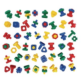 Excellerations Construction Toys, STEM Building Toys, Blocks, 2 inches L x 2 inches Dia x 2-1/2 inches H Builders, Connection Toys, Ages 3 Years and up, Preschool Manipulatives