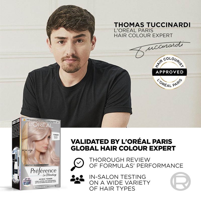 Preference Le Blonding Acidic Toner Pearly Boost: Post-bleach treatment for