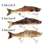 5.9-10in Multi Jointed Swimbait Fishing Lures Bait,2 4 8 Segment