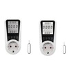 Back White Light Power Metering Socket Power Monitor Intelligent Charging