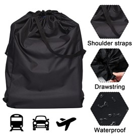 Belligern Stroller Bag Black Pram Bag for Airplane Buggy Bag Large Size 58x40x117cm Travel Stroller Bag Stroller Bag for Airplane Suitable for Baby Stroller Air Travel and Family Travel
