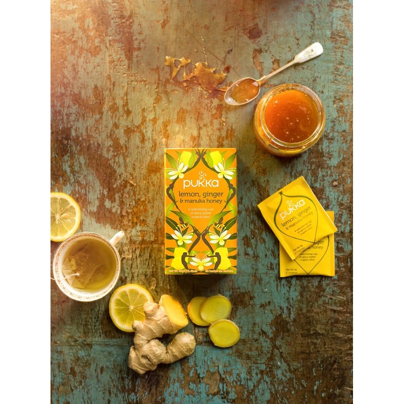 Pukka - Infusion Citron Gingembre & Miel de Manuka BIO